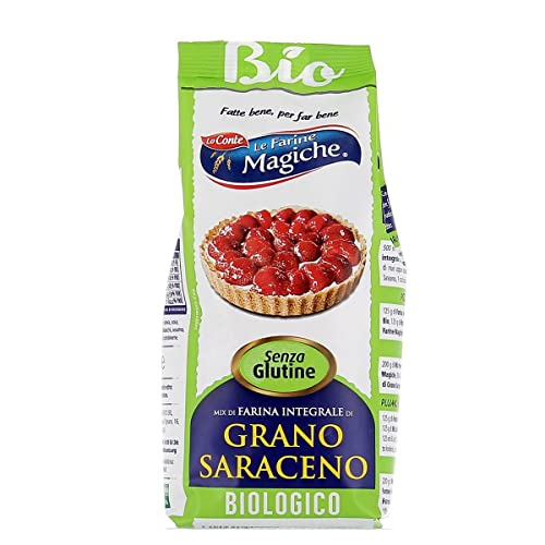 3x Lo conte Le farine magiche Grano Saraceno Buchweizen 500g Glutenfrei, Volkorn von Italian Gourmet E.R.