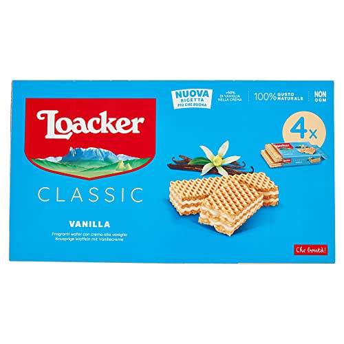 3x Loacker Classic Würfel reigel vanilla Waffeln kekse cookies kuchen 4x 45g von Italian Gourmet E.R.