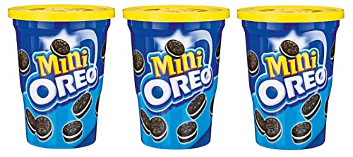 3x MINI OREO Biscotti al cacao ripieni di crema alla vaniglia Kekse Kakaokekse gefüllt mit Vanillecreme Cup Biscuits 115g von Italian Gourmet E.R.