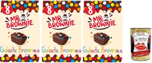 3x MR.Brownie Galactic Schokoladenbrownies mit gezuckerten Mandeln 200gr+ Italian gourmet polpa 400g 3x MR.Brownie Galactic Schokoladenbrownies mit gezuckerten Mandeln 200gr+ Italian gourmet polpa 400g von Italian Gourmet E.R.