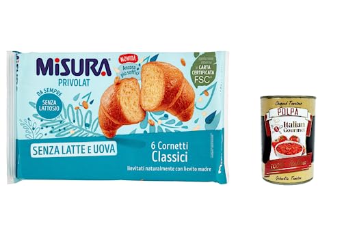 3x Misura Cornetti Classici Privolat Klassische Croissants, ohne Milch und Eier, 240g + Italian Gourmet polpa 400g 3x Misura Cornetti Classici Privolat Klassische Croissants, ohne Milch und Eier, 240g + Italian Gourmet polpa 400g von Italian Gourmet E.R.