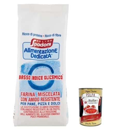 3x Molino Spadoni Preparato Basso Indice Glicemico, Präparat mit niedrigem glykämischen Index 500g + Italian Gourmet polpa 400g 3x Molino Spadoni Preparato Basso Indice Glicemico, Präparat mit niedrigem glykämischen Index 500g + Italian Gourmet polpa 400g von Italian Gourmet E.R.