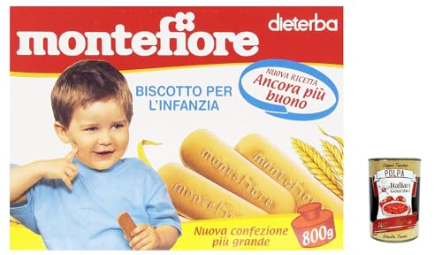 3x Montefiore - Biscotto per l'Infanzia, dal 4 mese - 800 g + Italian Gourmet polpa 400g von Italian Gourmet E.R.