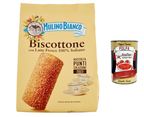3x Mulino Bianco Biscottone Kekse mit 100 % italienischer Frischmilch – 700 g + Italian gourmet polpa 400g von Italian Gourmet E.R.