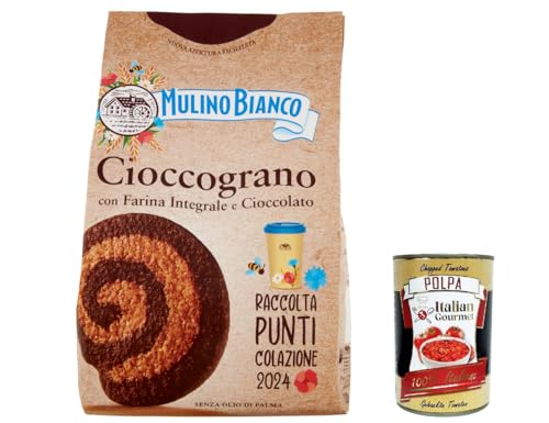 3x Mulino Bianco Cioccograno Vollkorn kekse mit schokolade 350g biscuits cookies kuchen + Italian Gourmet polpa 400g von Italian Gourmet E.R.