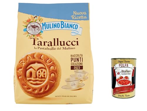 3x Mulino Bianco Tarallucci Kekse mit 100 % italienischer Frischrahm 800 g biscuits cookies + Italian Gourmet polpa 400g 3x Mulino Bianco Tarallucci Kekse mit 100 % italienischer Frischrahm 800 g biscuits cookies + Italian Gourmet polpa 400g von Italian Gourmet E.R.