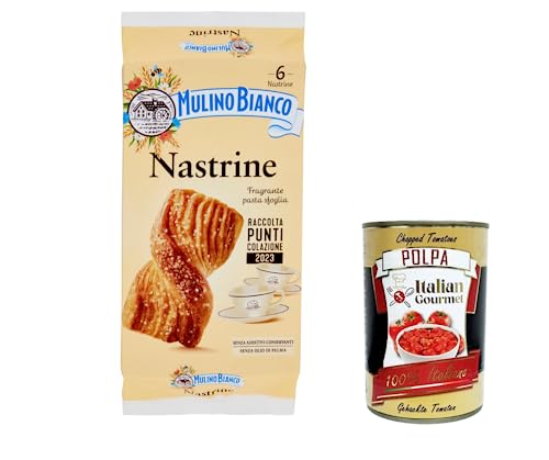 3x Mulino Bianco Nastrine Blätterteig Kuchen 240g + Italian Gourmet polpa 400g 3x Mulino Bianco Nastrine Blätterteig Kuchen 240g + Italian Gourmet polpa 400g von Italian Gourmet E.R.