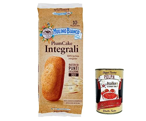 3x Mulino Bianco Plumcake integrali Vollkorn Pflaumenkuchen-Snack mit 100 % Vollkornmehl 10 Stück 330 g + italian gourmet polpa 400g 3x Mulino Bianco Plumcake integrali Vollkorn Pflaumenkuchen-Snack mit 100 % Vollkornmehl 10 Stück 330 g + italian gourmet polpa 400g von Italian Gourmet E.R.