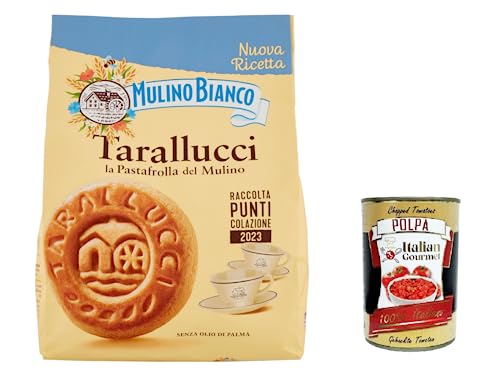 3x Mulino Bianco tarallucci Shortbread Kekse mit frischen Eiern biscuits cookies 800g + Italian gourmet polpa 400g von Italian Gourmet E.R.