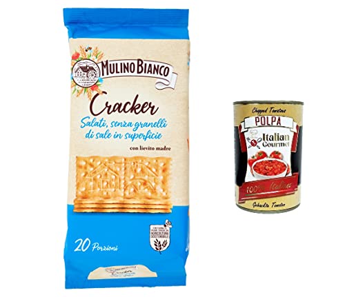 3x Mulino Bianco ungesalzene Cracker mit nachhaltigem Mehl 500 g + Italian gourmet polpa 400g 3x Mulino Bianco ungesalzene Cracker mit nachhaltigem Mehl 500 g + Italian gourmet polpa 400g von Italian Gourmet E.R.