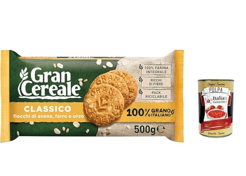 3x Mulino bianco Gran Cereale Classico korn getreide kekse Multi Cerealien 500g + Italian Gourmet polpa 400g von Italian Gourmet E.R.