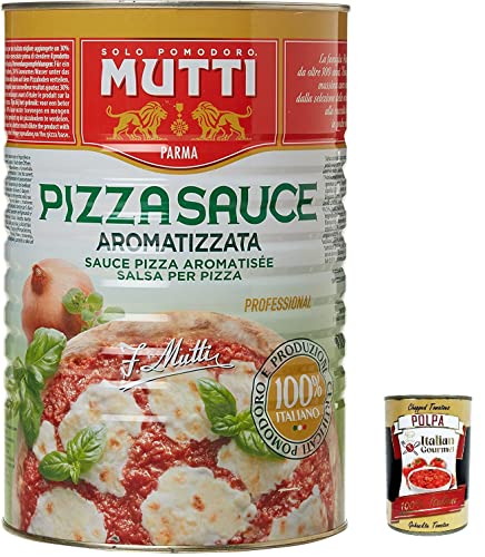 3x Mutti Pizza Sauce Aromatica Pizza Sauce 4.1kg Pizzasauce Aromatisch + Italian Gourmet polkpa 400g von Italian Gourmet E.R.