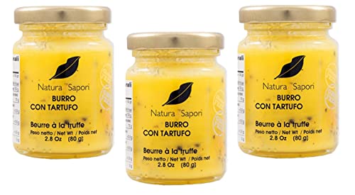 3x Natura e Sapori Burro al Tartufo Bianco Weiße Trüffelbutter Glutenfrei 80g von Italian Gourmet E.R.