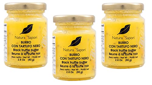 3x Natura e Sapori Burro al Tartufo Nero Butter Trüffelbutter Glutenfrei 80g von Italian Gourmet E.R.