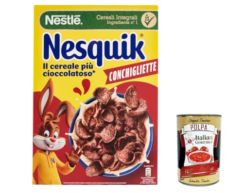 3x Nesquik Cereals Conchigliette Kugeln aus Getreideschokolade und Kugeln mit Schokolade, 325 g + Italian Gourmet polpa 400g von Italian Gourmet E.R.