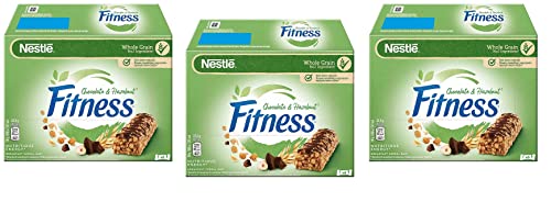 3x Nestlé Fitness Chocolate & Hazelnut Müsliriegel Schokolade & Haselnuss ( 6 x 22,5g ) 135g von Italian Gourmet E.R.