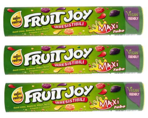 3x Nestlé Fruit Joy Weiche Bonbons mit Fruchtgeschmack Maxi-Tube von 125g Gummibonbons 3x Nestlé Fruit Joy Weiche Bonbons mit Fruchtgeschmack Maxi-Tube von 125g Gummibonbons von Italian Gourmet E.R.
