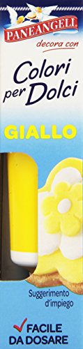3x Paneangeli-Farben für Süßigkeiten gelb Eine praktische Tube zum Gelbfärben von Zuckerpaste, Marzipan, Glasuren und Cremes für Dekorationen und Verkleidungen+ Italian Gourmet polpa 400g von Italian Gourmet E.R.