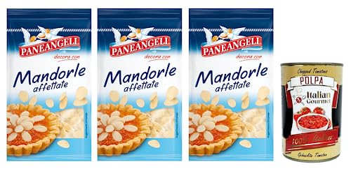 3x Paneangeli Mandorle affettate,Gebrauchsfertige Mandelscheiben,ideal zum Anreichern und Dekorieren süßer und herzhafter Zubereitungen,50g + Italian Gourmet Polpa di Pomodoro 400g Dose 3x Paneangeli Mandorle affettate,Gebrauchsfertige Mandelscheiben,ideal zum Anreichern und Dekorieren süßer und herzhafter Zubereitungen,50g + Italian Gourmet Polpa di Pomodoro 400g Dose von Italian Gourmet E.R.