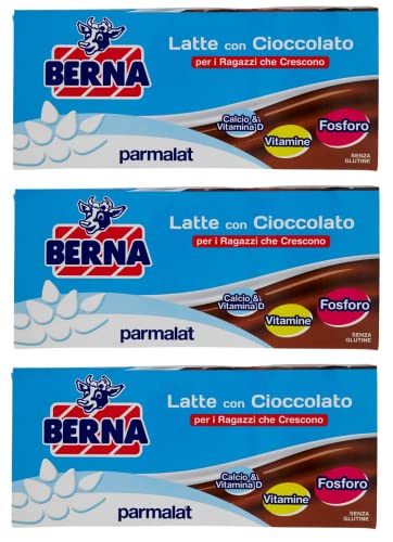 3x Parmalat Berna Latte Con Cioccolato Milch mit Schokolade ( 3 x 200ml ) von Italian Gourmet E.R.