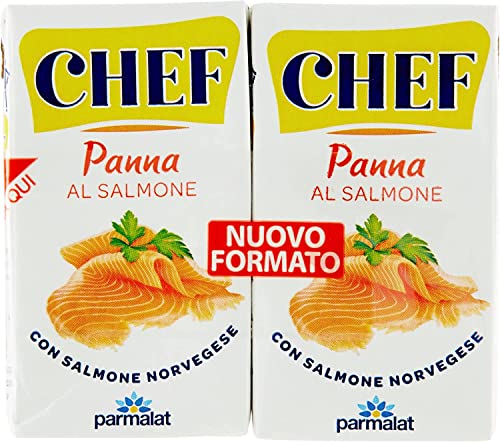 3x Parmalat Panna Chef al Salmone Sahne Kochcreme creme mit Lachs 2x125ml von Italian Gourmet E.R.