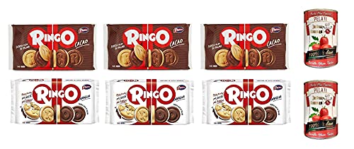 3x Pavesi Kekse Ringo 330g Kuchen mit Vanille 6 snack cookies riegel + 3x Pavesi Ringo Cacao Kakao 6 snack 330g + Italian Gourmet 100% italienische geschälte Tomaten dosen 2x 400g 3x Pavesi Kekse Ringo 330g Kuchen mit Vanille 6 snack cookies riegel + 3x Pavesi Ringo Cacao Kakao 6 snack 330g + Italian Gourmet 100% italienische geschälte Tomaten dosen 2x 400g von Italian Gourmet E.R.