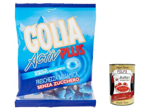 3x Perfetti Golia Activ Plus Süßigkeiten frisch Geschmack Bonbon Lollies 90g + Italian Gourmet polpa 400g von Italian Gourmet E.R.