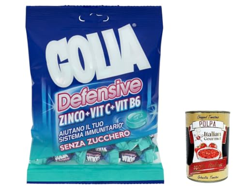 3x Perfetti Golia Defensive Zinco ungesüßt, + Vit C + Vit B6 Süßigkeiten frisch Geschmack Bonbon Lollies 75g + Italian Gourmet polpa 400g 3x Perfetti Golia Defensive Zinco ungesüßt, + Vit C + Vit B6 Süßigkeiten frisch Geschmack Bonbon Lollies 75g + Italian Gourmet polpa 400g von Italian Gourmet E.R.