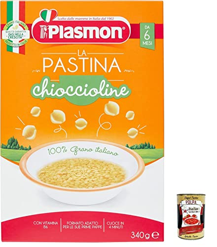 3x Plasmon Chioccioline Pastina Infanzia Svezzamento Dai 6 Mesi 340 Grammi + Italian Gourmet polpa 400g 3x Plasmon Chioccioline Pastina Infanzia Svezzamento Dai 6 Mesi 340 Grammi + Italian Gourmet polpa 400g von Italian Gourmet E.R.