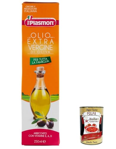 3x Plasmon Olio Extra Vergine di Oliva 250ml + Italian Gourmet polpa 400g 3x Plasmon Olio Extra Vergine di Oliva 250ml + Italian Gourmet polpa 400g von Italian Gourmet E.R.