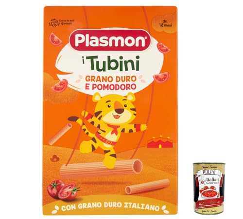 3x Plasmon Pasta i Tubini Grano Duro e Pomodoro 250 g + Italian Gourmet polpa 400g von Italian Gourmet E.R.