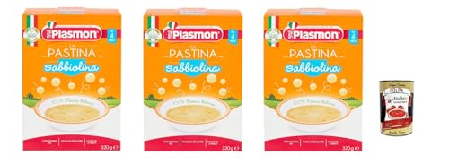 3x Plasmon Pastina Sabbiolina 320 g da 4 mesi + Italian Gourmet polpa 400g von Italian Gourmet E.R.