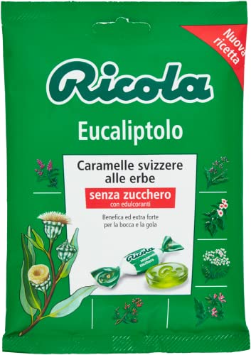 3x Ricola Eucaliptolo bonbon Eukalyptol und Menthol erfrischend ohne zucker 70g 3x Ricola Eucaliptolo bonbon Eukalyptol und Menthol erfrischend ohne zucker 70g von Italian Gourmet E.R.