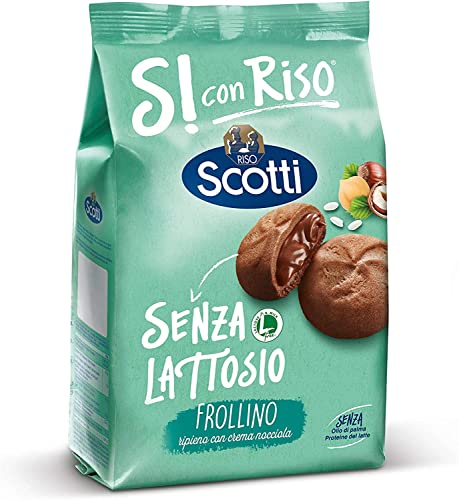 3x Riso Scotti Senza Lattosio Frollino ripieno con crema di nocciole Kekse Shortbread gefüllt mit Haselnusscreme Laktosefrei Ohne Palmöl und ohne Milchproteine 200g Biscuits cookies 3x Riso Scotti Senza Lattosio Frollino ripieno con crema di nocciole Kekse Shortbread gefüllt mit Haselnusscreme Laktosefrei Ohne Palmöl und ohne Milchproteine 200g Biscuits cookies von Italian Gourmet E.R.