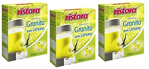 3x Ristora Professional Preparato per Granita al Limone Vorbereitet für Zitronengranita Glutenfrei 500g von Italian Gourmet E.R.