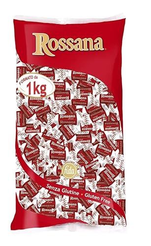 3x Rossana al Cocco Caramelle Candies Bonbon Lollies Hartbonbons mit cremiger Füllung auf Basis von Milch und Kokosnuss,Glutenfrei 1Kg Beutel + Italian Gourmet Polpa di Pomodoro 400g Dose von Italian Gourmet E.R.