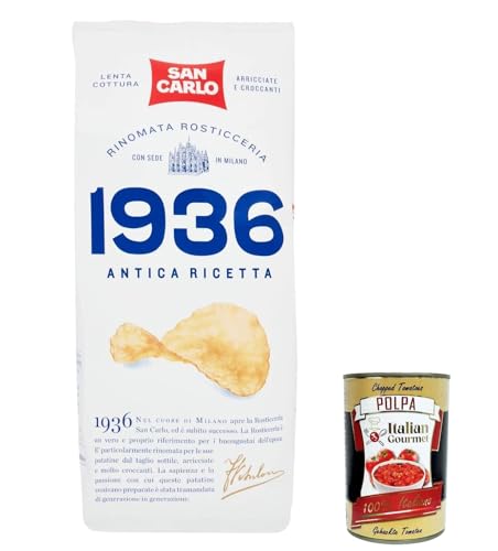 3x San Carlo 1936 Chips Patatine Kartoffelchips gesalzen 150g Kartoffel chips + Italian Gourmet polpa 400g 3x San Carlo 1936 Chips Patatine Kartoffelchips gesalzen 150g Kartoffel chips + Italian Gourmet polpa 400g von Italian Gourmet E.R.