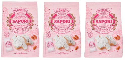 3x Sapori Mandorle Colombelle Weiche Mandelpaste Mandel-Süßware Produkt 127g Beutel 6 Praktischen Einzelportionen 3x Sapori Mandorle Colombelle Weiche Mandelpaste Mandel-Süßware Produkt 127g Beutel 6 Praktischen Einzelportionen von Italian Gourmet E.R.