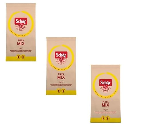 3x Schar Farina Pizza Mix Mehl Glutenfreies Mehl Pizzamischung für Pizza Glutenfrei 1Kg von Italian Gourmet E.R.