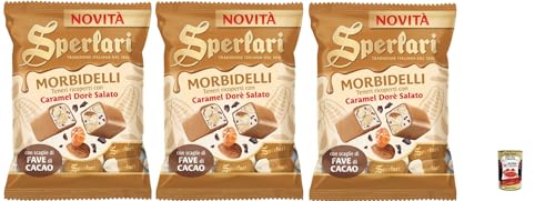 3x Sperlari Morbidelli Caramel Dorè Weiche Morbidelli-Nougats mit gesalzenem Karamell-Dorè-Überzug, 117 g+ Italian Gourmet polpa 400g 3x Sperlari Morbidelli Caramel Dorè Weiche Morbidelli-Nougats mit gesalzenem Karamell-Dorè-Überzug, 117 g+ Italian Gourmet polpa 400g von Italian Gourmet E.R.