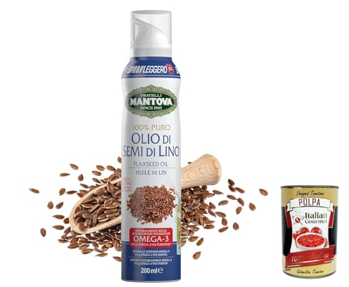3x SprayLeggero Mantova Olio di Lino - Reines Leinölspray ohne Treibmittel 200ml + Italian gourmet polpa 400g 3x SprayLeggero Mantova Olio di Lino - Reines Leinölspray ohne Treibmittel 200ml + Italian gourmet polpa 400g von Italian Gourmet E.R.