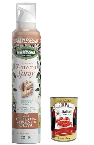 3x Sprayleggero Zenzero, Sprühen Sie Ingwer in extra jungfräuliche Olivenöl 200 ml - italienisches Sprayöl - 100% natürlich, 100% Licht, 100% einfach + Italian Gourmet polpa 400g 3x Sprayleggero Zenzero, Sprühen Sie Ingwer in extra jungfräuliche Olivenöl 200 ml - italienisches Sprayöl - 100% natürlich, 100% Licht, 100% einfach + Italian Gourmet polpa 400g von Italian Gourmet E.R.