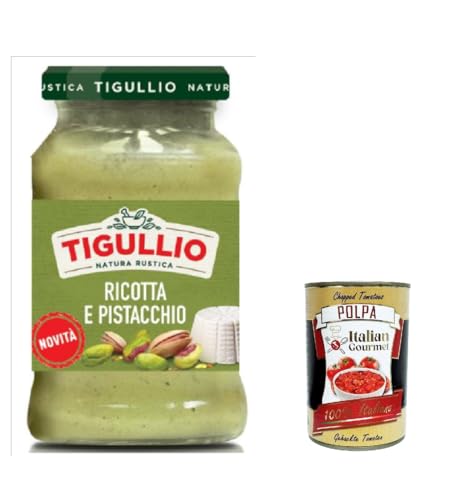 3x Star Tigullio GranPesto Pesto Ricotta e pistacchio, pesto mit Ricotta und Pistazien 185 g Sauce Soße + Italian gourmet polpa 400g 3x Star Tigullio GranPesto Pesto Ricotta e pistacchio, pesto mit Ricotta und Pistazien 185 g Sauce Soße + Italian gourmet polpa 400g von Italian Gourmet E.R.