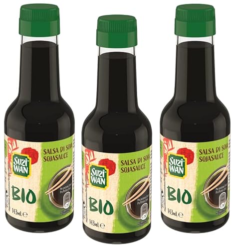 3x Suzi Wan Salsa di Soia Biologica,Bio-Sojasauce,Glasflasche 143ml + Italian Gourmet Polpa di Pomodoro 400g Dose 3x Suzi Wan Salsa di Soia Biologica,Bio-Sojasauce,Glasflasche 143ml + Italian Gourmet Polpa di Pomodoro 400g Dose von Italian Gourmet E.R.