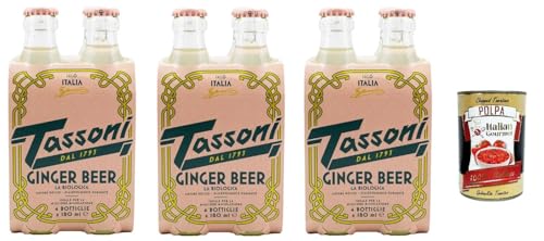 3x Tassoni Ginger Beer 4 x 180 ml + Italian Gourmet polpa 400g von Italian Gourmet E.R.