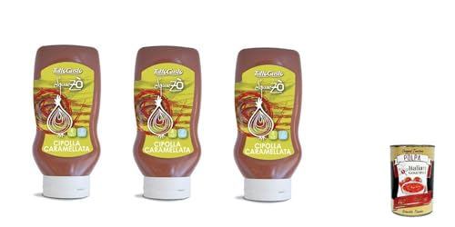 3x Tutto Gusto SQUEEZO' Cipolla caramellata Karamellisierte Zwiebel 500ml+ Italian Gourmet polpa 400g… von Italian Gourmet E.R.