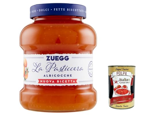 3x Zuegg La Pasticceria Albicocca, Marmelade Aprikose Konfitüre Brotaufstriche Italien 700 g + Italian Gourmet polpa 400g von Italian Gourmet E.R.