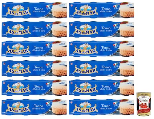 48x AS do MAR Tonno all'Olio di Oliva,Thunfisch in Olivenöl,ideal in jedem Rezept,80g Dose + Italian Gourmet Polpa di Pomodoro 400g Dose 48x AS do MAR Tonno all'Olio di Oliva,Thunfisch in Olivenöl,ideal in jedem Rezept,80g Dose + Italian Gourmet Polpa di Pomodoro 400g Dose von Italian Gourmet E.R.