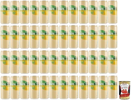 48x FUZE TEA Eistee,Zitrone Schwarzer Tee mit einer Zitronengras Note,Erfrischungsgetränk,Alkoholfrei,Einwegdose 330ml + Italian Gourmet Polpa di Pomodoro 400g Dose 48x FUZE TEA Eistee,Zitrone Schwarzer Tee mit einer Zitronengras Note,Erfrischungsgetränk,Alkoholfrei,Einwegdose 330ml + Italian Gourmet Polpa di Pomodoro 400g Dose von Italian Gourmet E.R.