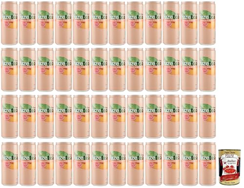 48x FUZE TEA Pesca,Schwarzer Tee Pfirsich- und Rosen Eistee,Erfrischungsgetränk,Alkoholfrei,Einwegdose 330ml + Italian Gourmet Polpa di Pomodoro 400g Dose 48x FUZE TEA Pesca,Schwarzer Tee Pfirsich- und Rosen Eistee,Erfrischungsgetränk,Alkoholfrei,Einwegdose 330ml + Italian Gourmet Polpa di Pomodoro 400g Dose von Italian Gourmet E.R.
